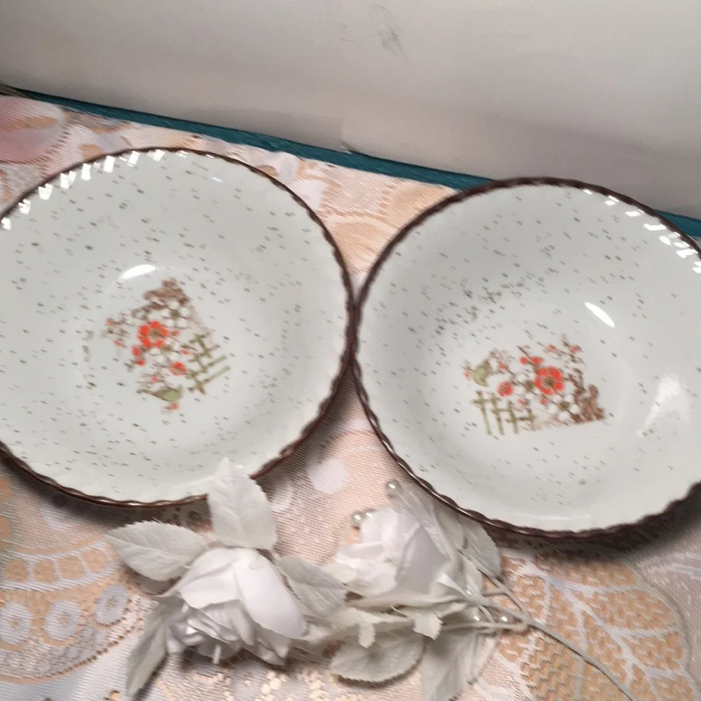 Two Medium Size Bowls, Made In Japan.